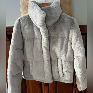 Abercrombie & Fitch Mini Puffer Gray Small